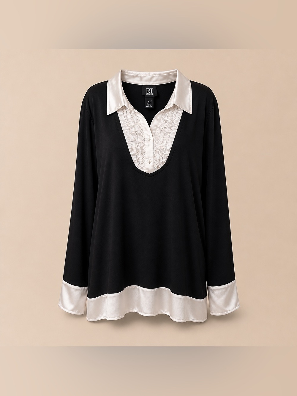 Studio 1940 30W/32W Faux Layer Look Blouse. 3/$25